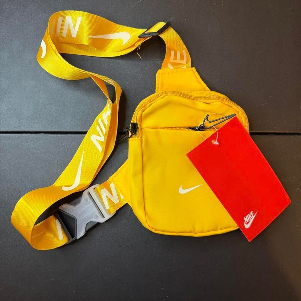Yellow Nike Adjustable Crossbody Bag